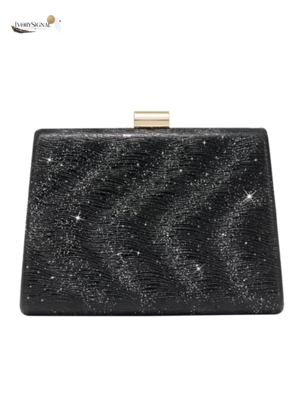 Sparkly Glitter PU Leather Clutch Evening Bag with Detachable Chain for Weddings